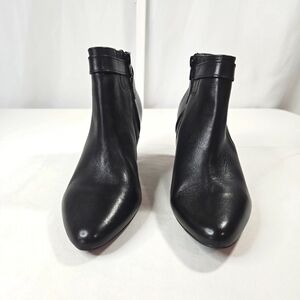 Ralph Lauren Black Leather Ankle Boots Sz 7.5